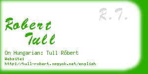 robert tull business card